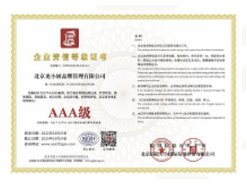 09企业资信等级证书